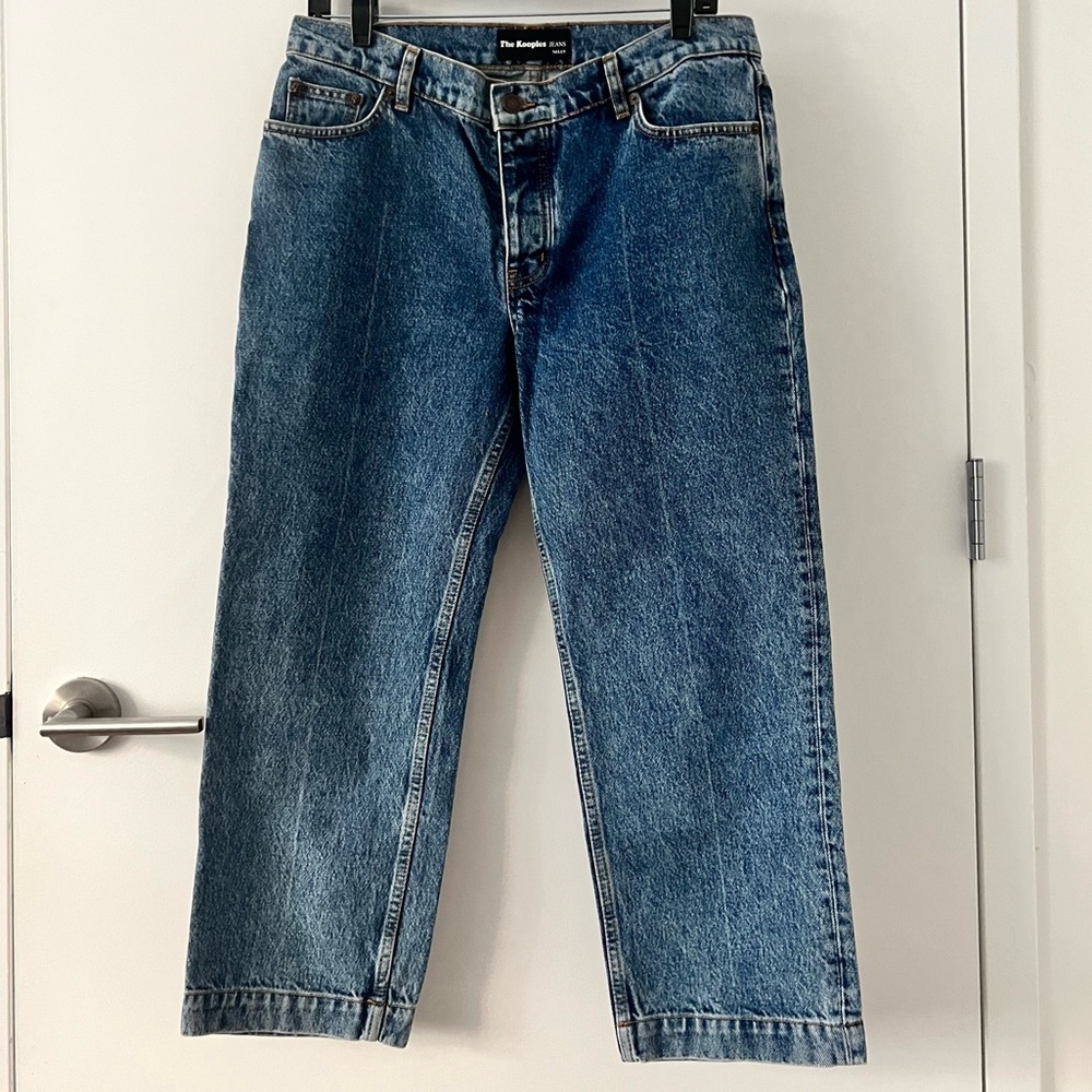 The Kooples Wide Straight Leg Nelly Cropped Jeans Size 28